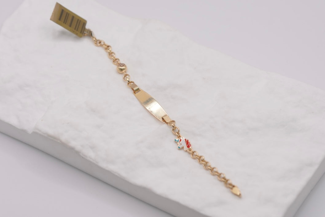 14k Baby Bracelet - Unicorn Fun