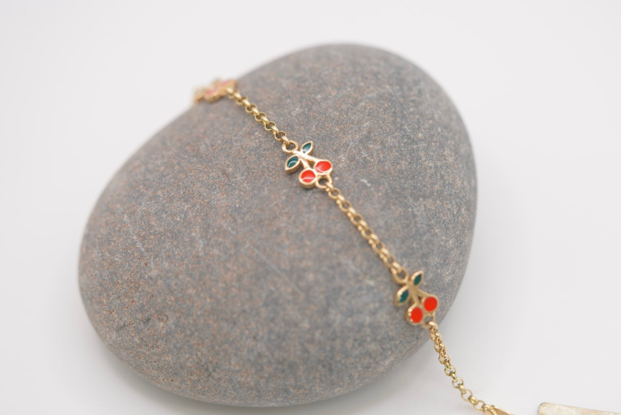 14k Baby Bracelet - Cherry Blossom