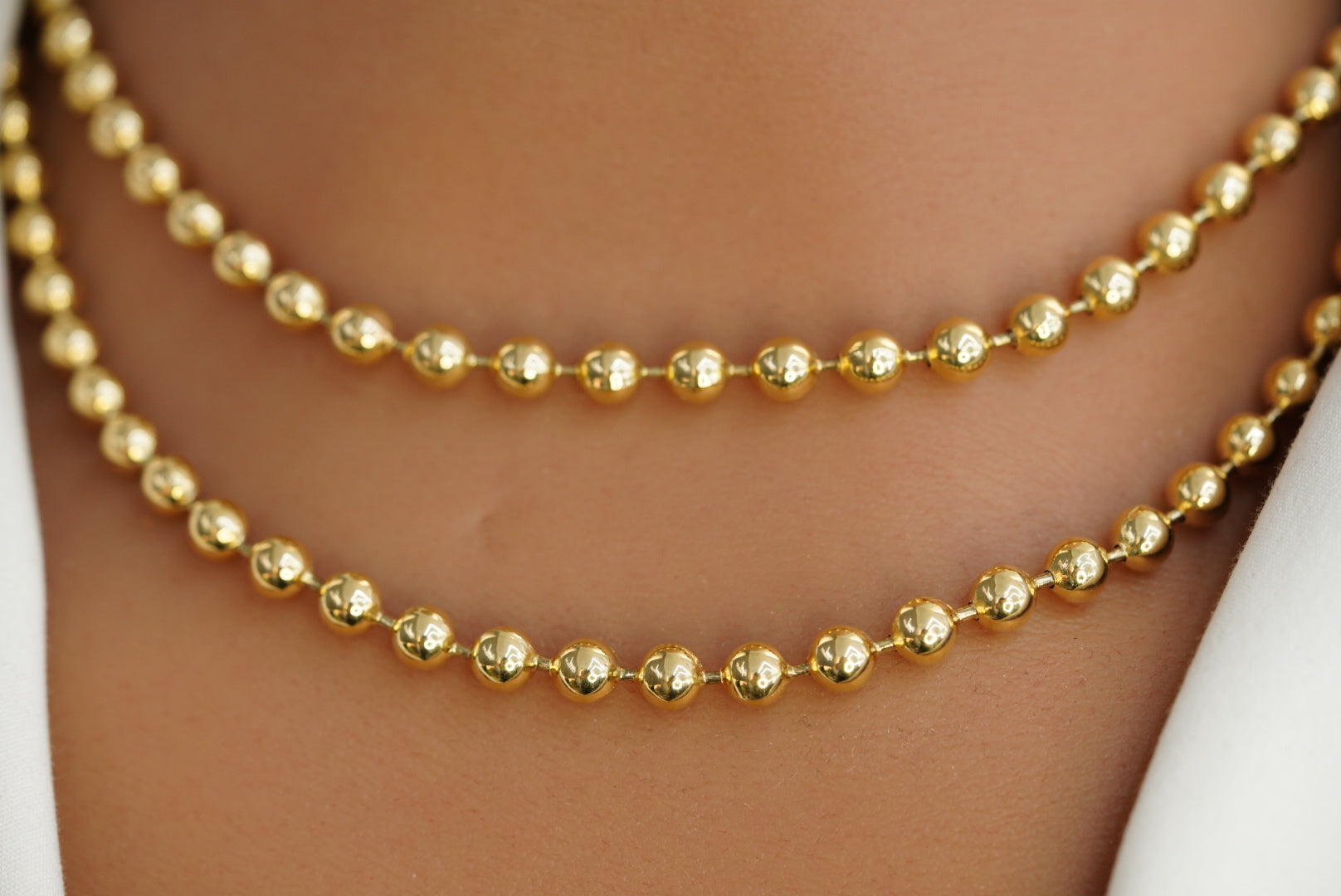 14k Balls Necklace