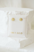 14k Baby Earrings - Plain Circles