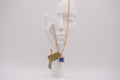 14k Women’s Chain - Blue Stone