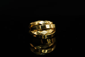 14k Shiny Layers Ring