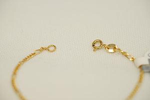 18k Cuban Link ID Baby Bracelet