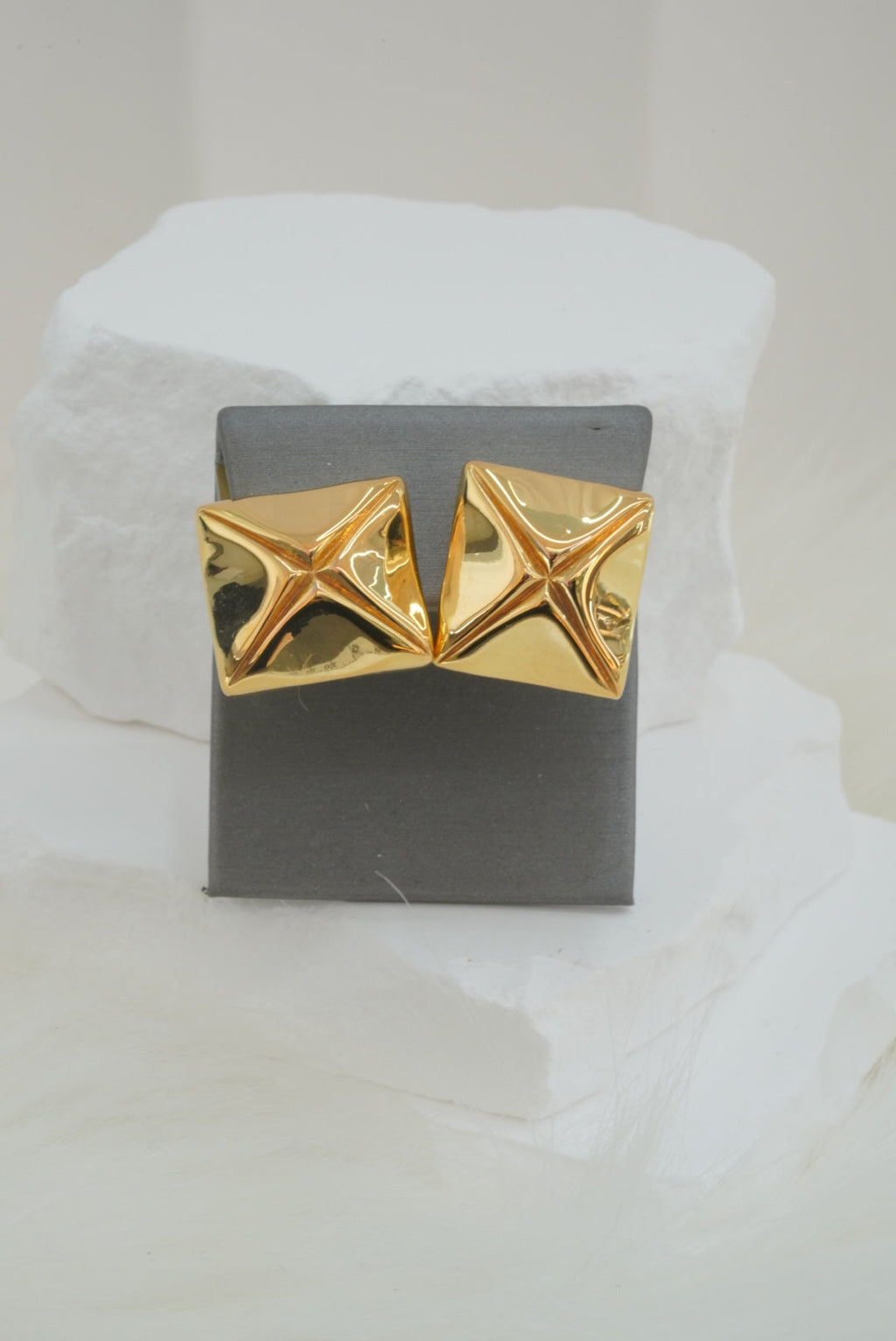 14k  Earrings - Open Squares