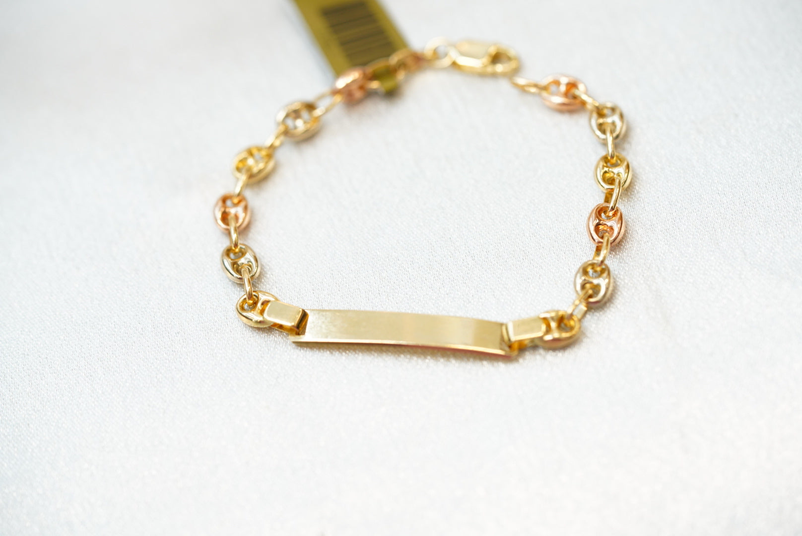 14k Mariner Baby Bracelet - Three Gold Style