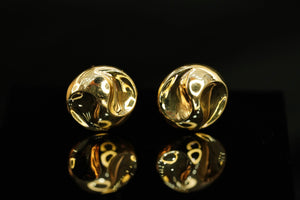 14k Circle Clip Earrings