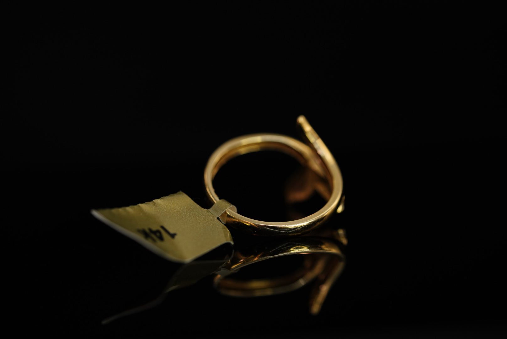 14k Dolphin Tail Ring