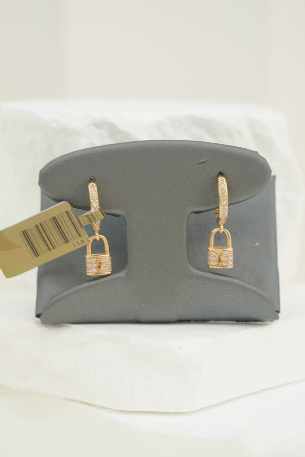 14k Hoops - Crystal Lock