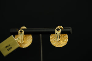 14k Drop Clip Earring