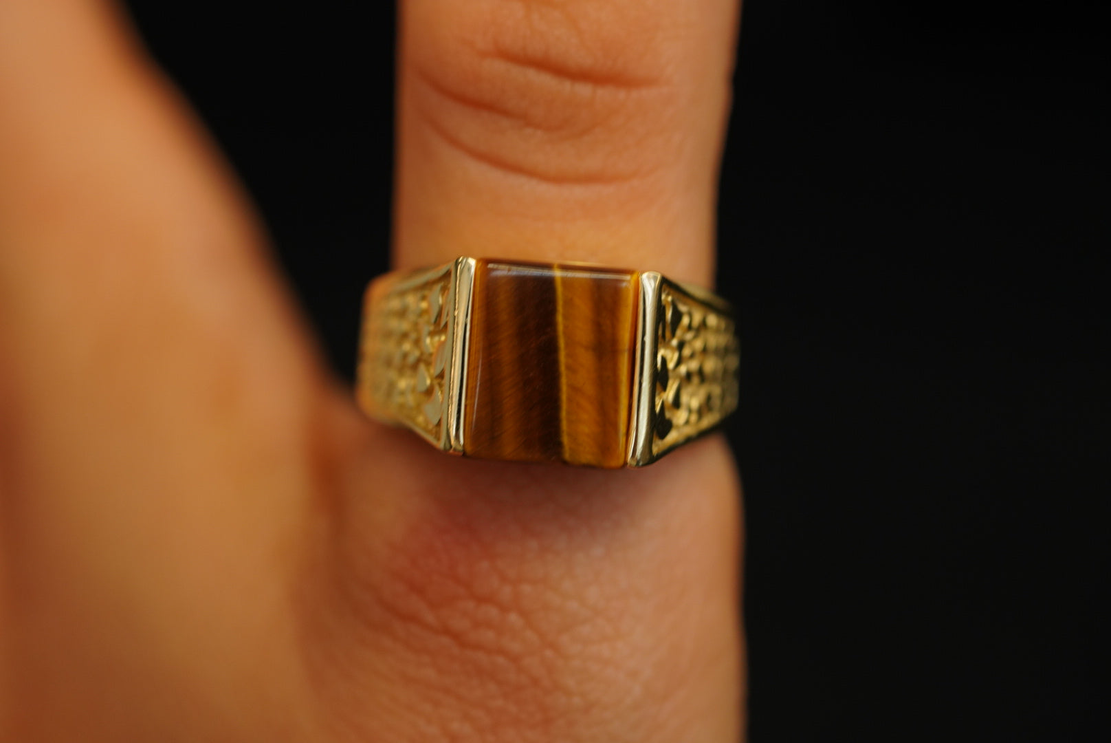 14k Brown Square Ring