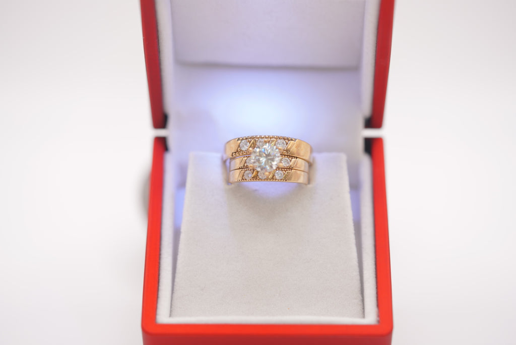 10k Wedding Rings - Shiny Love