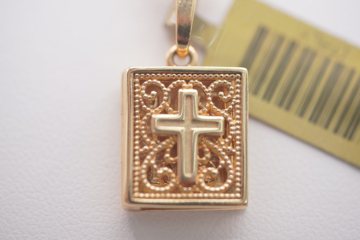14k Cuban Link Chain with Pendant - Praise The Lord