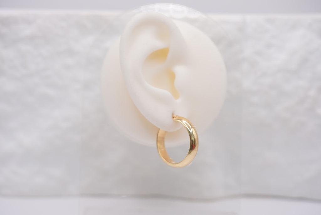 14k Hoop Earrings - Golden Halo