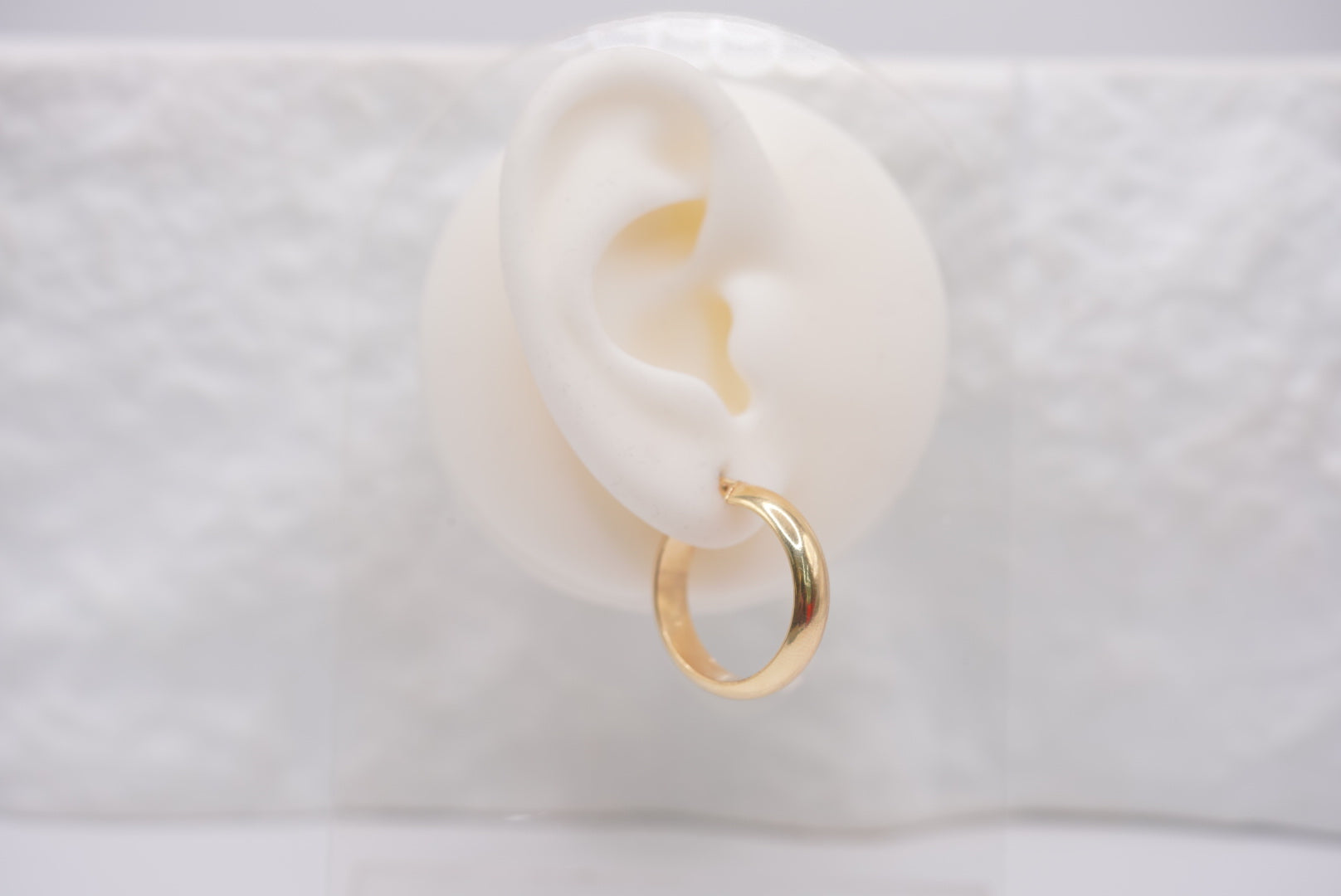 14k Hoop Earrings - Golden Halo