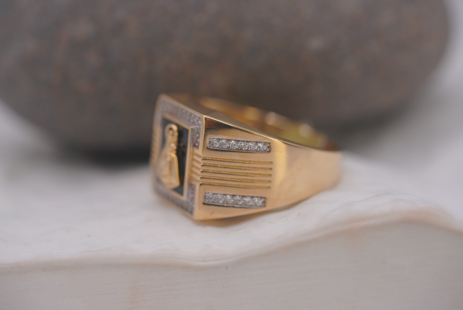 14k Men’s Ring - Faithful Prayer