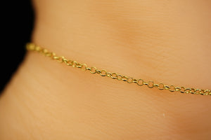 10k Rolo Anklet