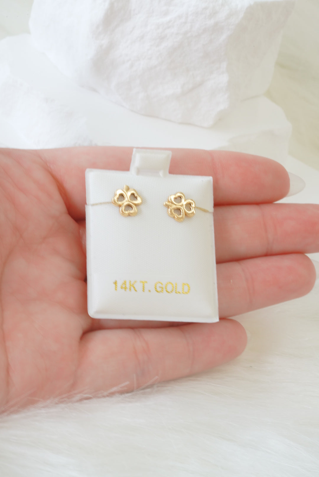 14k Earrings - Lucky Clover