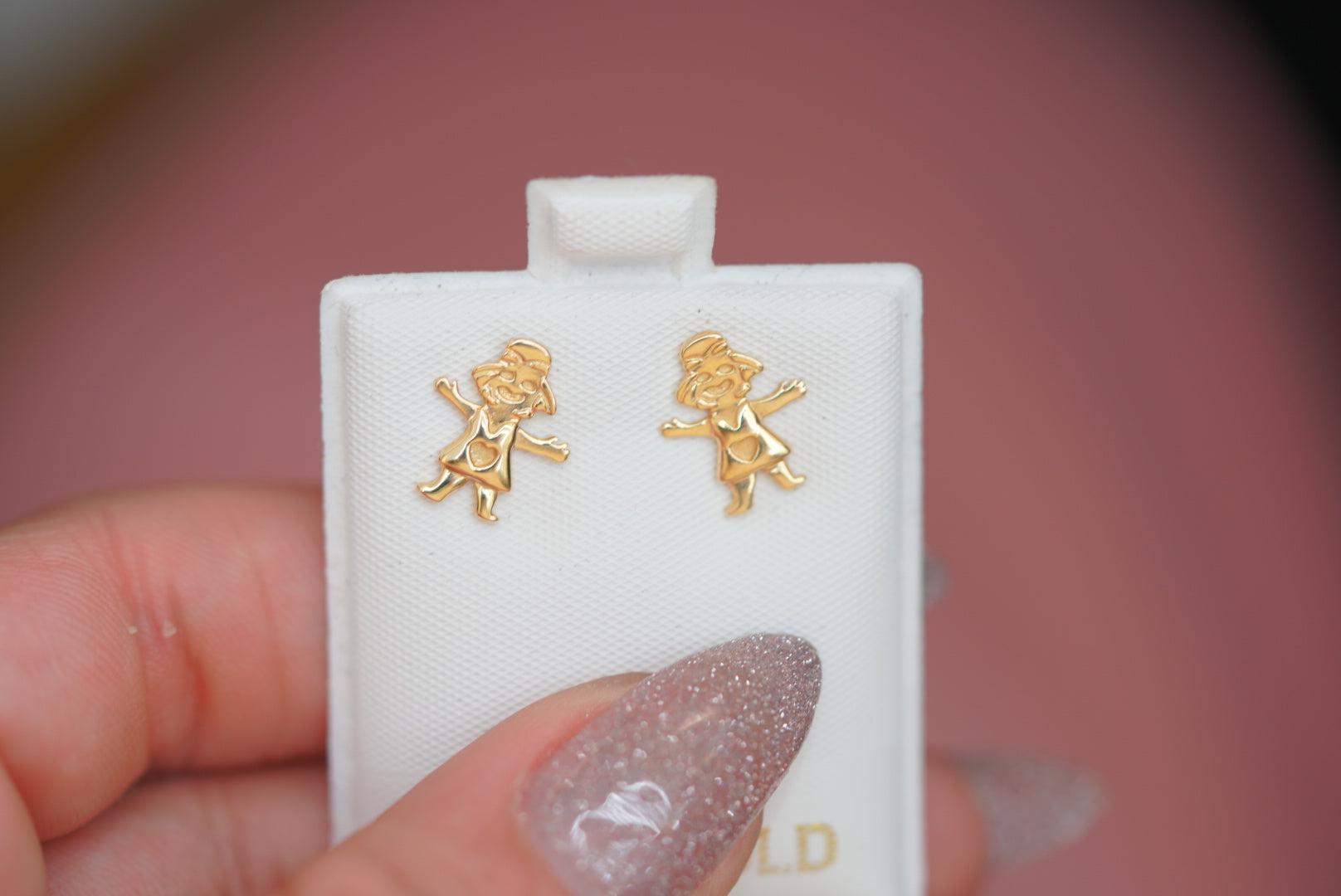 14k Earrings - Lovely Girl