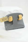 14k Hoops - Horizontal Lines
