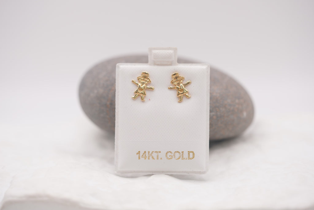 14k Earrings - Lovely Girl