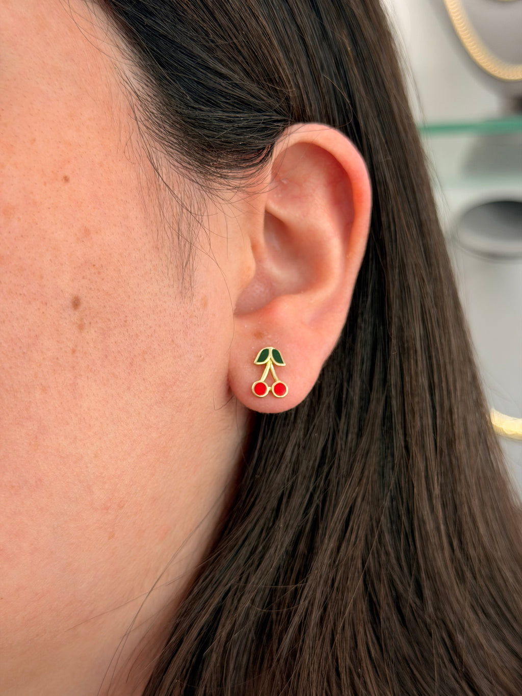 10k Earrings - Cherry Pie