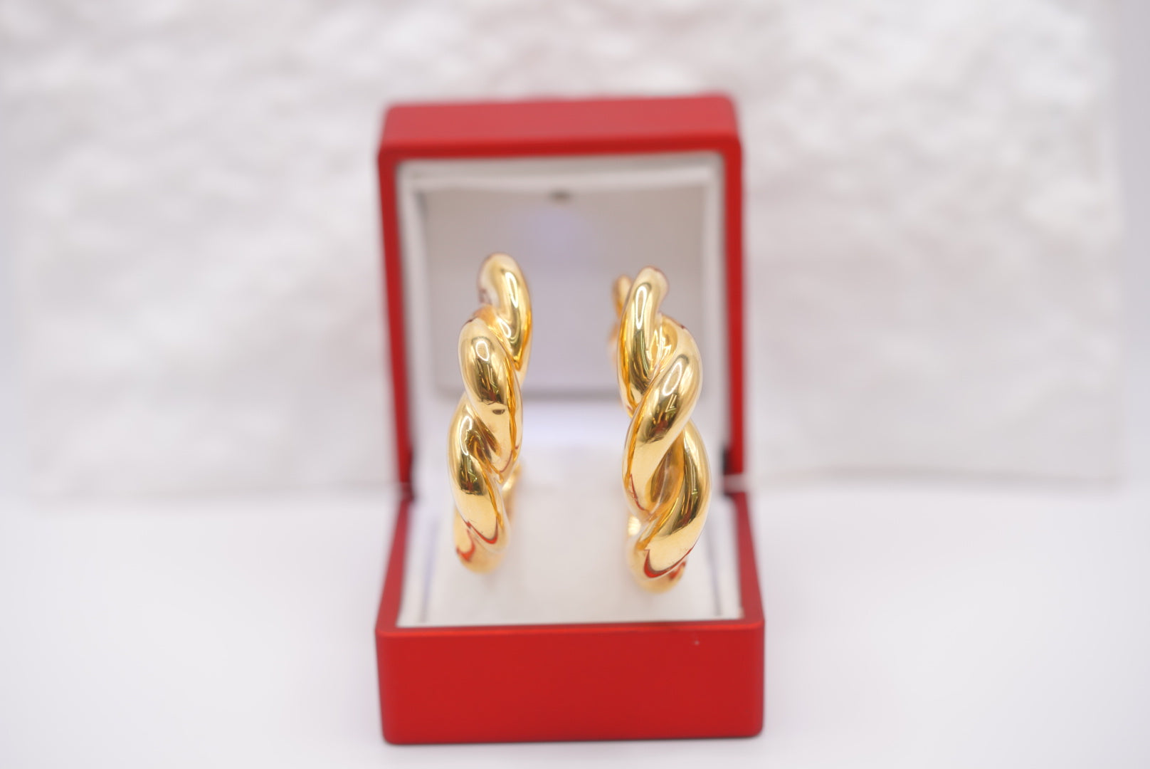 14k Hoop Earrings - Sleek Halo