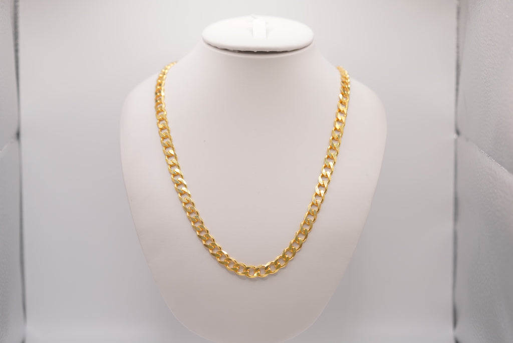 Silver Diamond Cut Chain - Bold Link