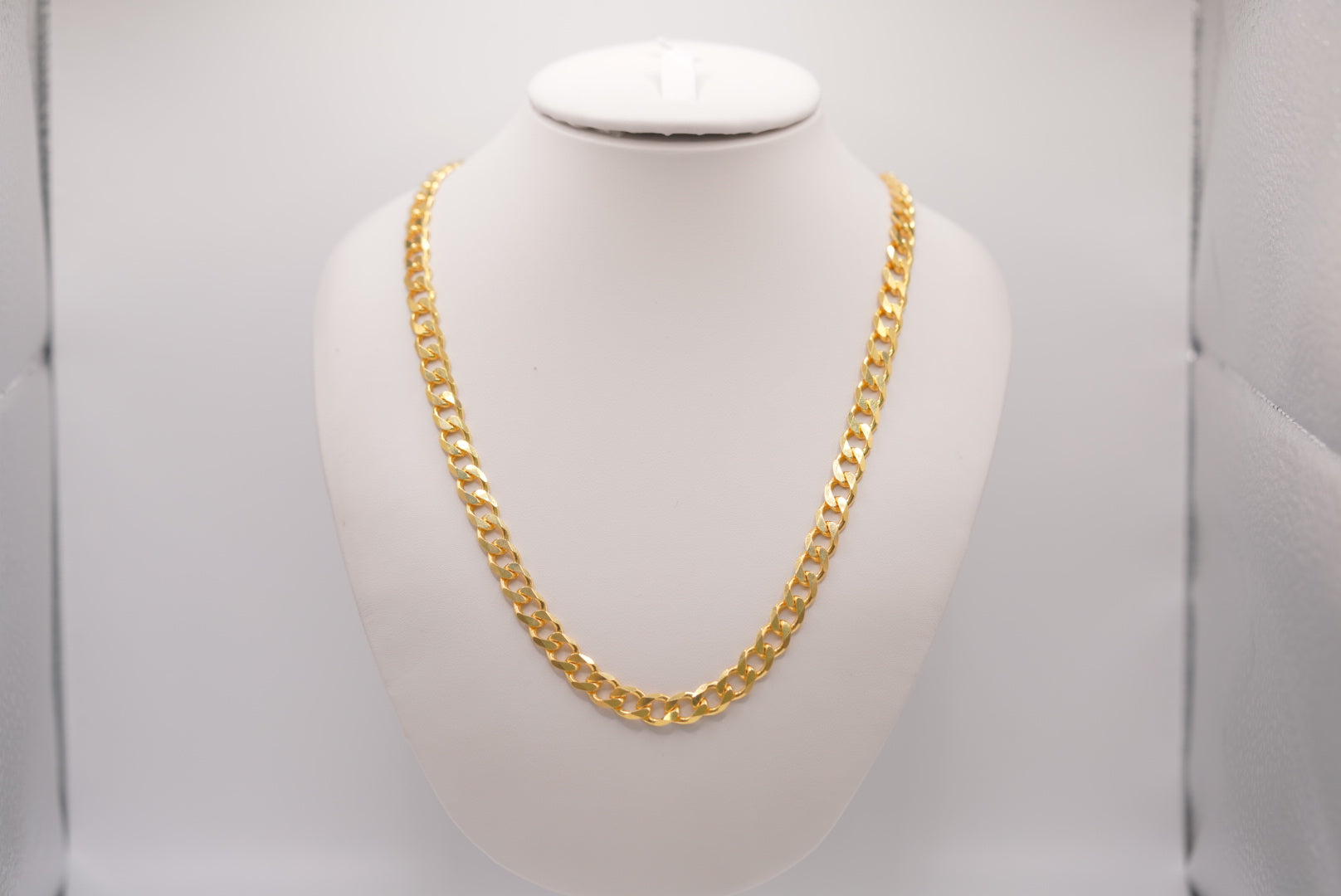 Silver Diamond Cut Chain - Bold Link