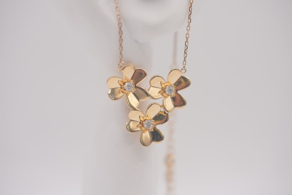 14k Women’s Necklace - Flower Candor