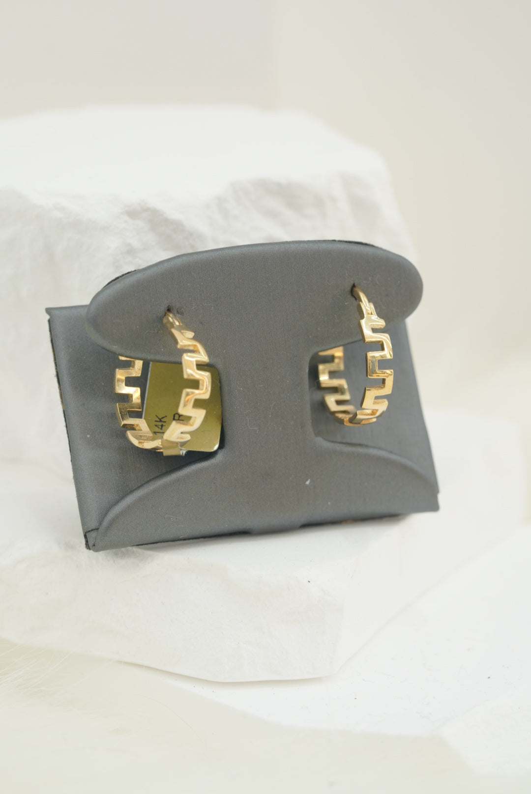 14k Hoops - Zig Zag