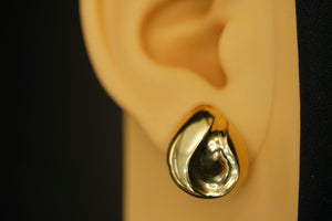 14k Drop Clip Earring