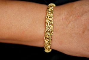 14k Degraded Byzantine Bracelet