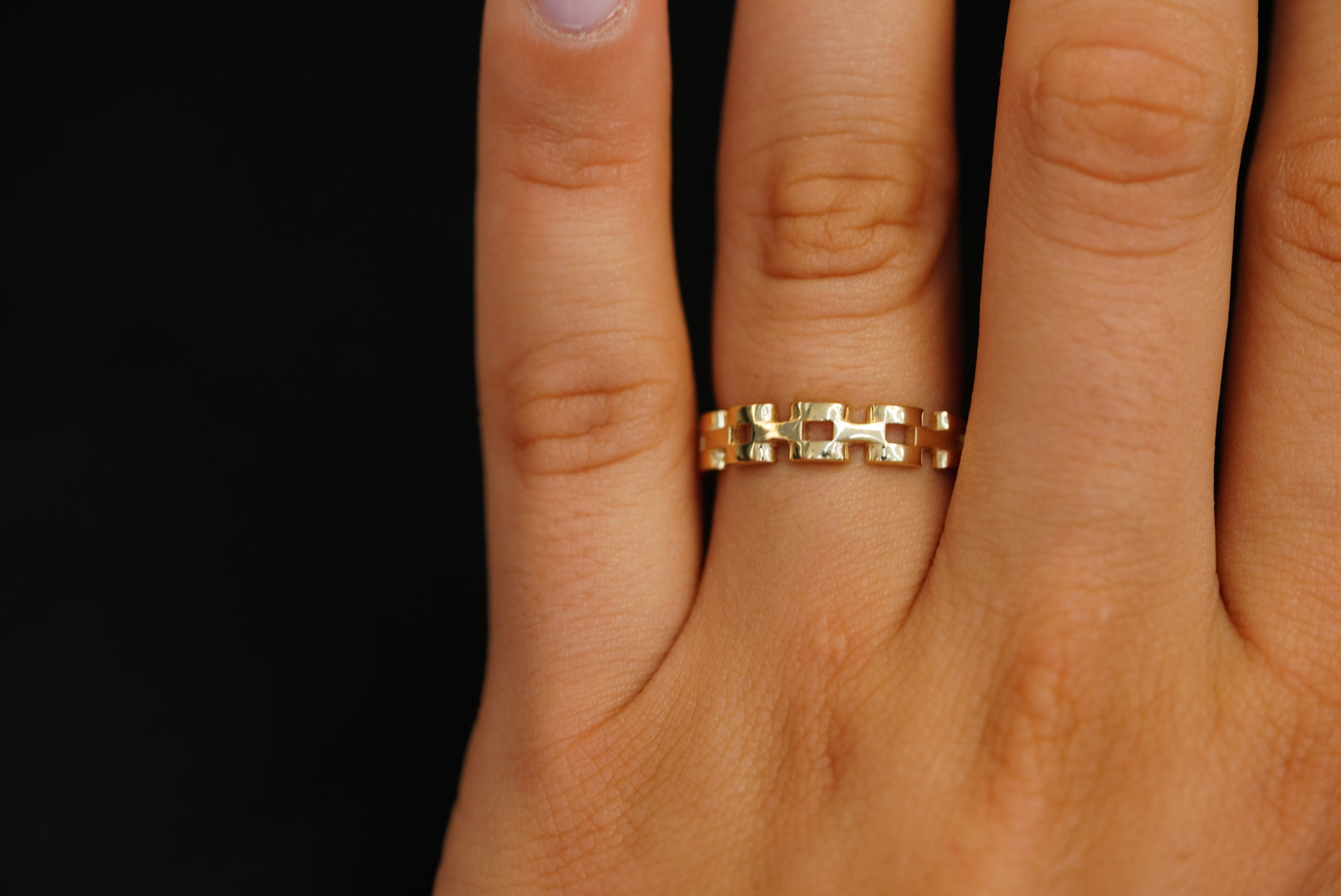 14k Squares Ring