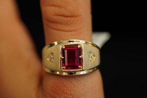 14k Red Stone Ring