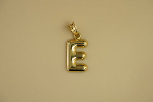 10k Chubby Initial Pendant