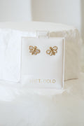 10k Earrings - Stone Dragonfly