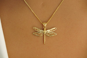 14k DragonFly Chain with Pendant