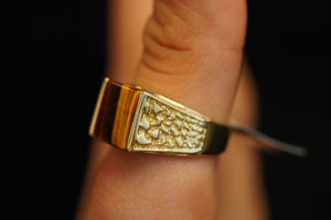 14k Brown Square Ring