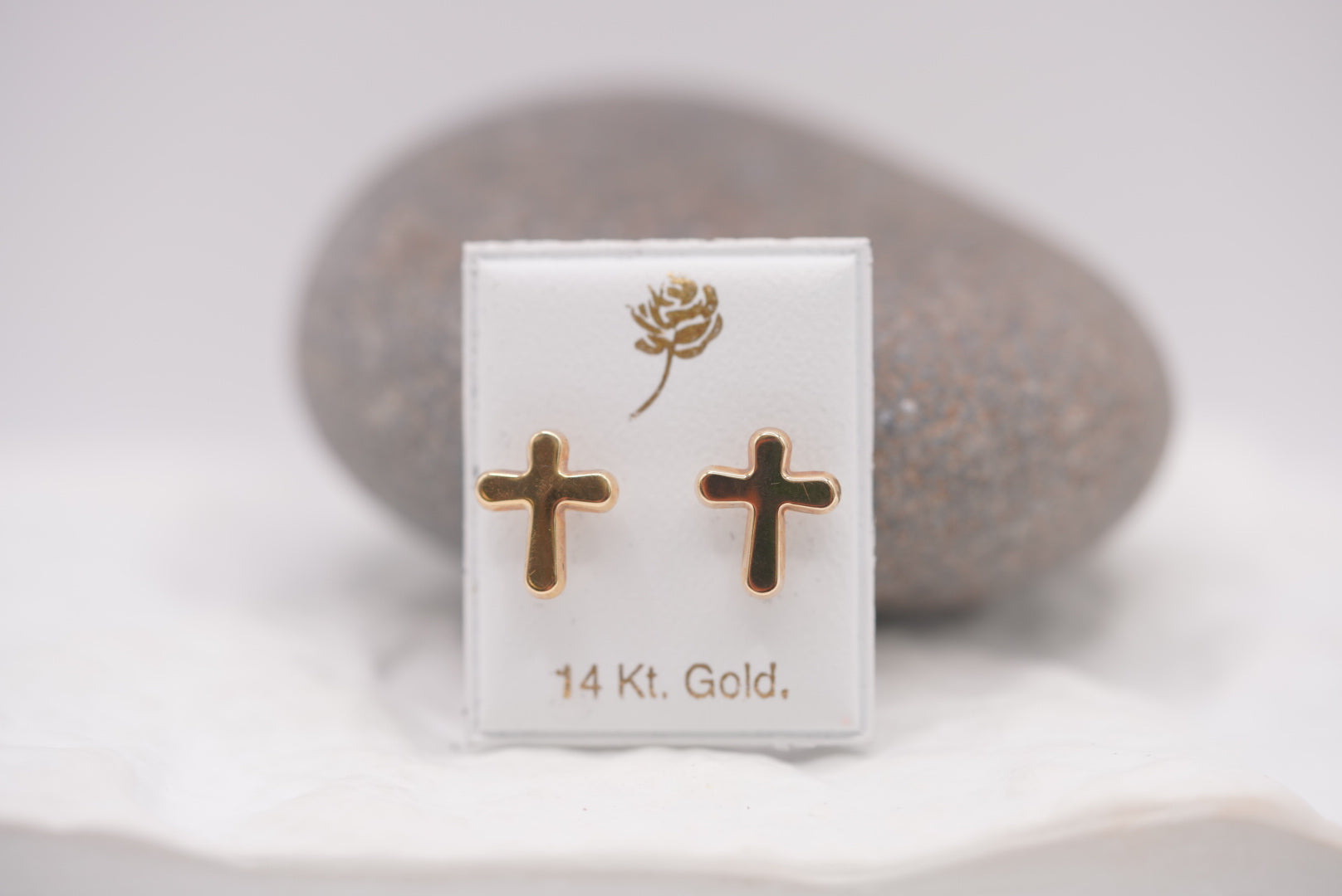 14k Earrings - Carry Your Cross