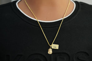 14k Jesus Chain with Pendant