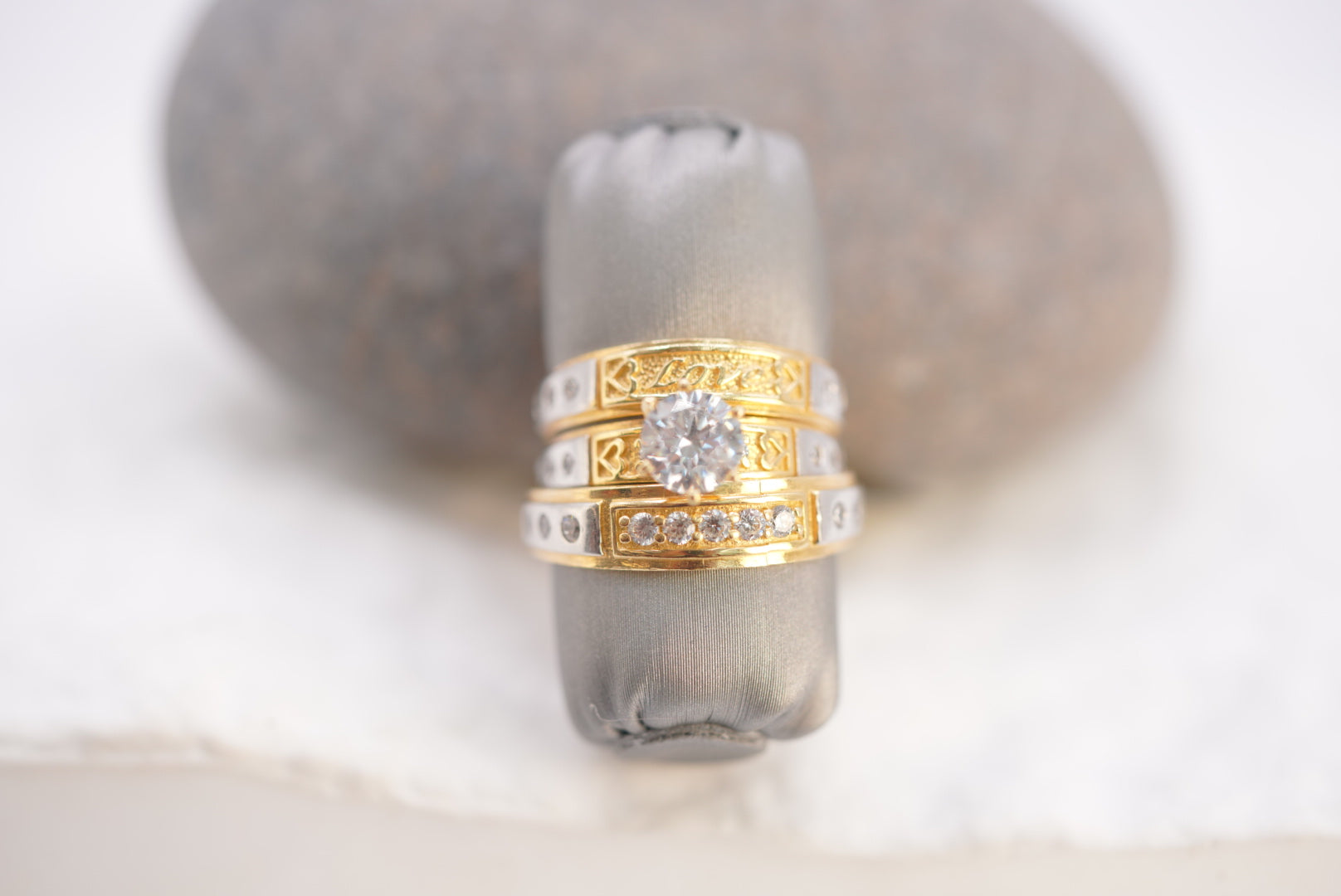 14k Matrimony Rings - Evermore