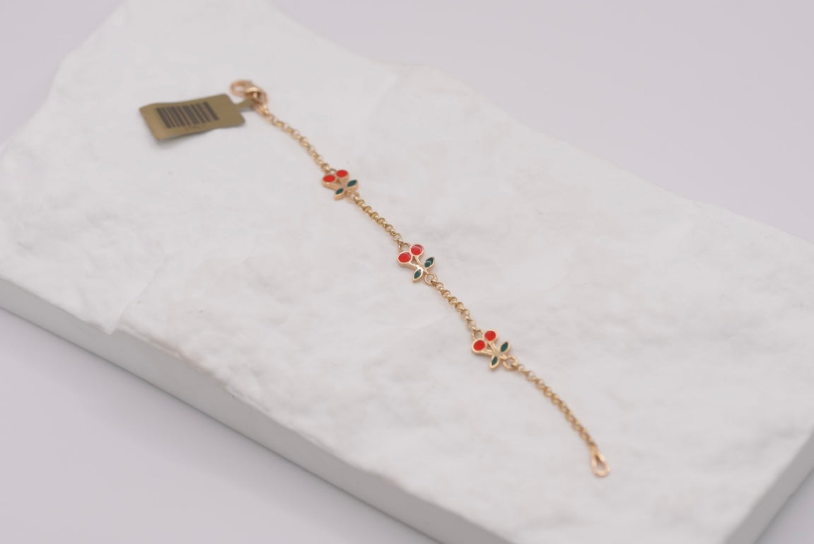 14k Baby Bracelet - Cherry Blossom