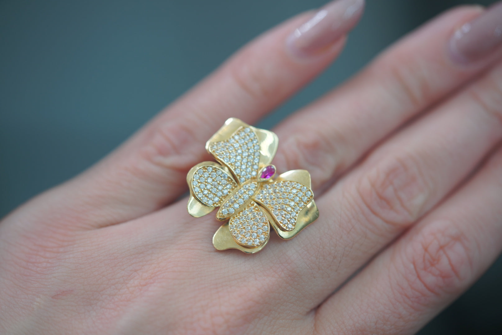 14k Women’s Ring - Butterfly Whispers
