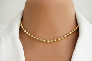 14k Balls Necklace