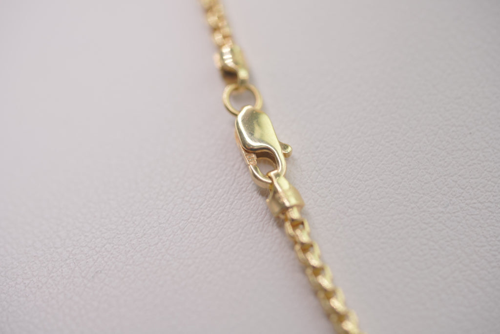 10k Box Chain with Pendant - Lucky Eye