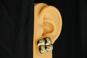 14k Flower Clip Earrings