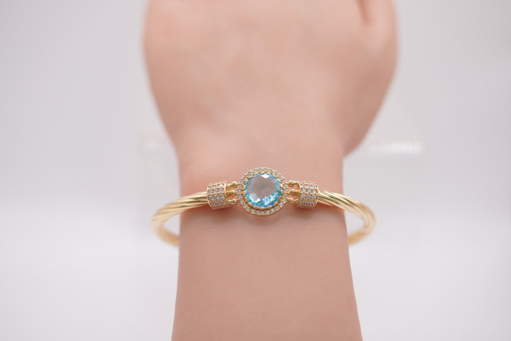 14k Women’s Bracelet - Blue Shine