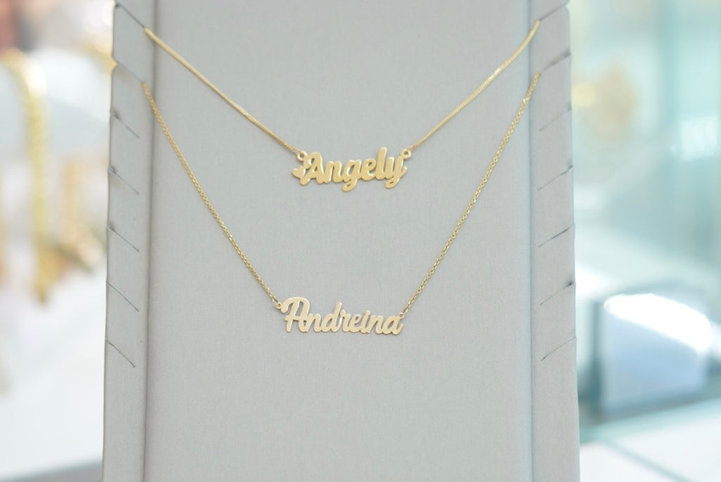 14k Personalized Name Chain - Your Name in Gold