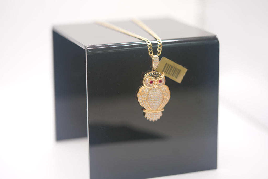 14k Pendant - Owl Watch
