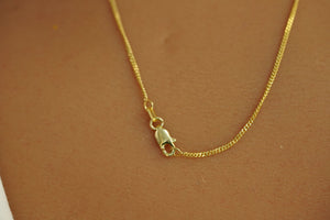 10k Chubby Initial Pendant